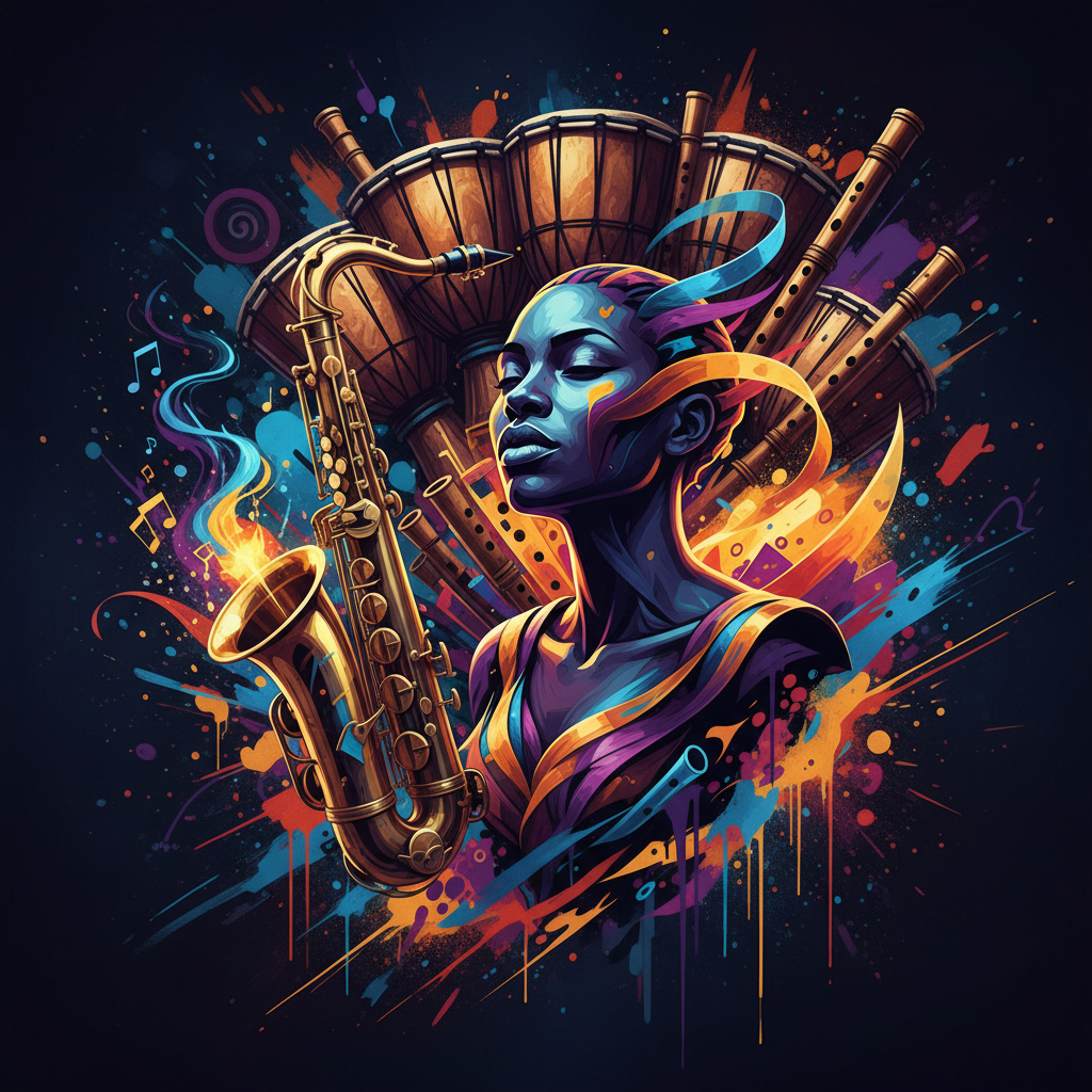 Canzone hip hop, con base afro, tamburi,...